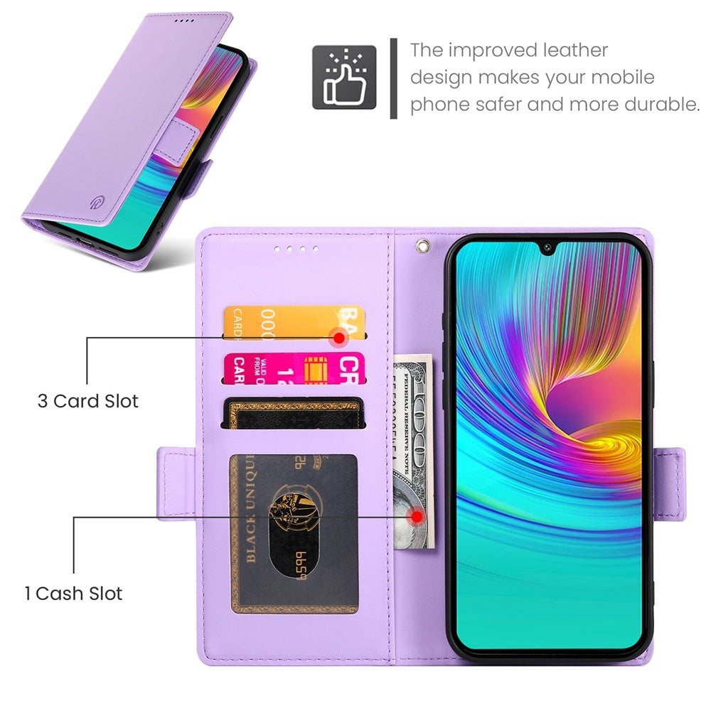 Samsung Galaxy A16 5G Wallet Case - Luxury Magnetic PU Leather Flip Cover with Card Slots, Stand & Shockproof Protection