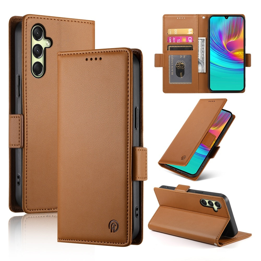 Samsung Galaxy A16 5G Wallet Case - Luxury Magnetic PU Leather Flip Cover with Card Slots, Stand & Shockproof Protection