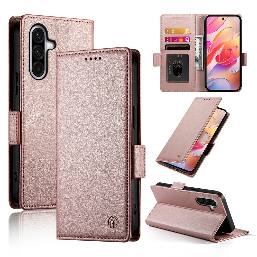 Samsung Galaxy A36 Wallet Case - Luxury Magnetic PU Leather Flip Cover with Card Slots, Stand & Shockproof Protection