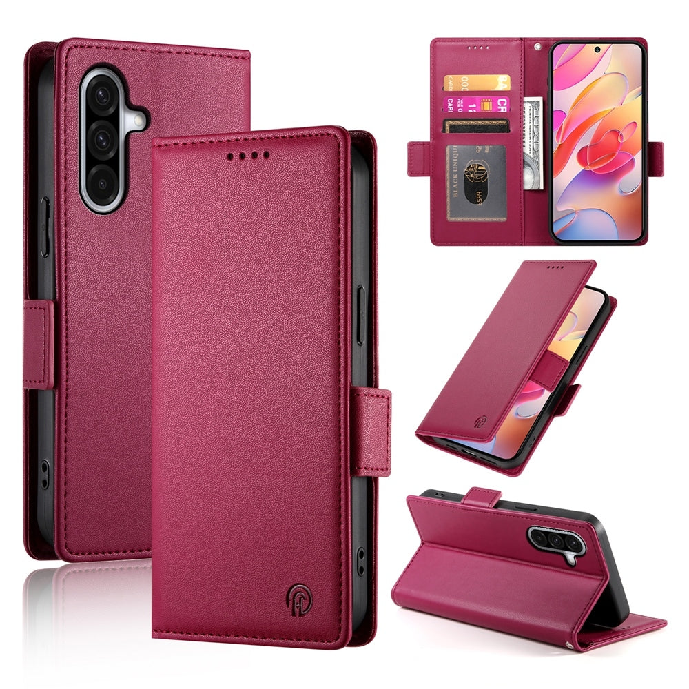 Samsung Galaxy A36 Wallet Case - Luxury Magnetic PU Leather Flip Cover with Card Slots, Stand & Shockproof Protection