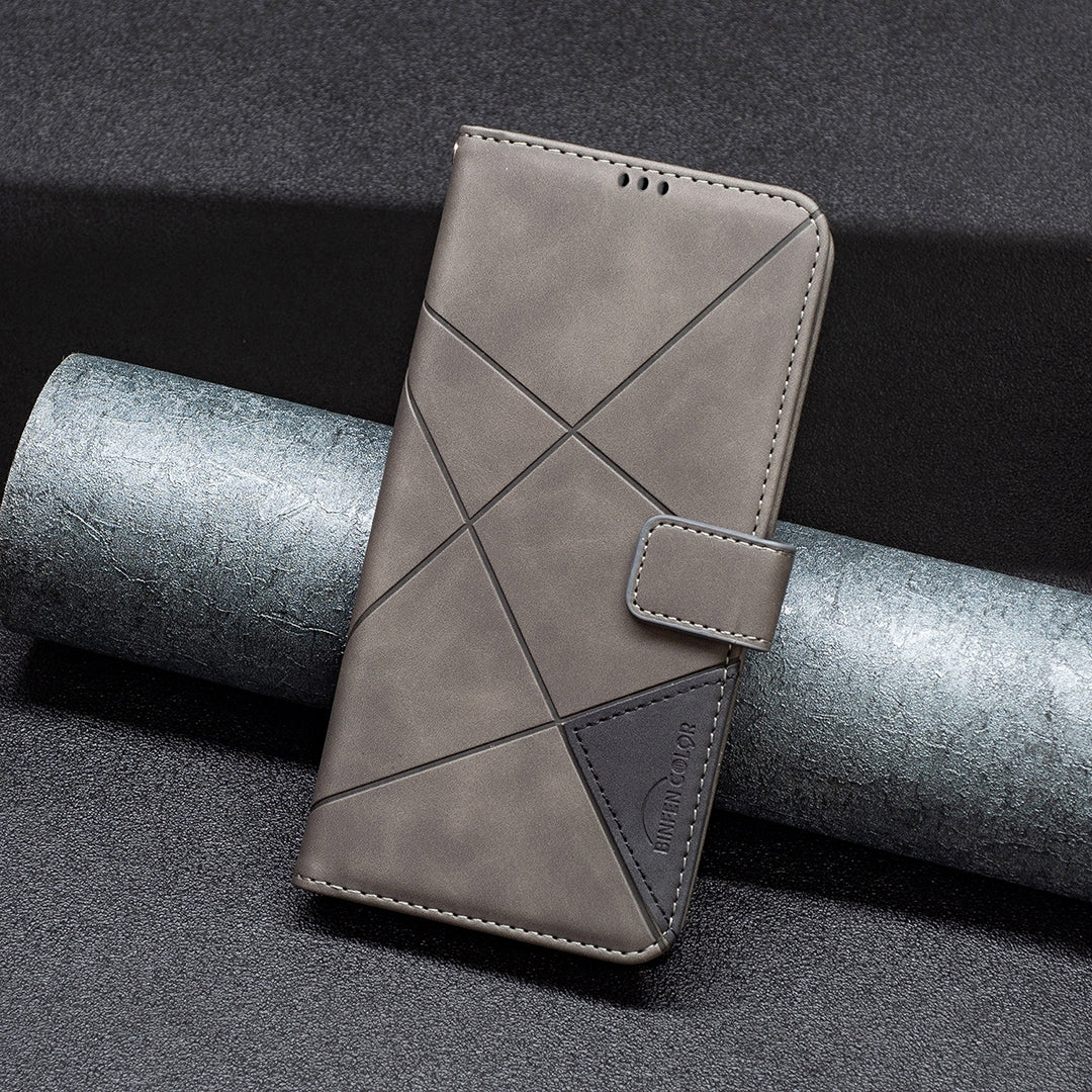 Samsung Galaxy A16 5G Wallet Case – Rhombus Texture PU Leather, Magnetic Buckle, Card Slots, Stand Function, Shockproof Protective Cover