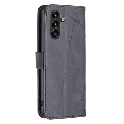 Samsung Galaxy A16 5G Wallet Case – Rhombus Texture PU Leather, Magnetic Buckle, Card Slots, Stand Function, Shockproof Protective Cover