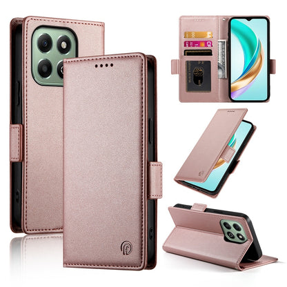 Honor X6b Wallet Case - Luxury Magnetic PU Leather Flip Cover with Card Slots, Stand & Shockproof Protection