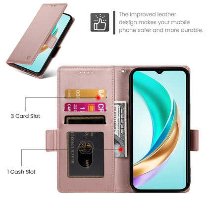 Honor X6b Wallet Case - Luxury Magnetic PU Leather Flip Cover with Card Slots, Stand & Shockproof Protection