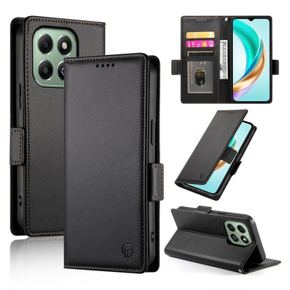 Honor X6b Wallet Case - Luxury Magnetic PU Leather Flip Cover with Card Slots, Stand & Shockproof Protection
