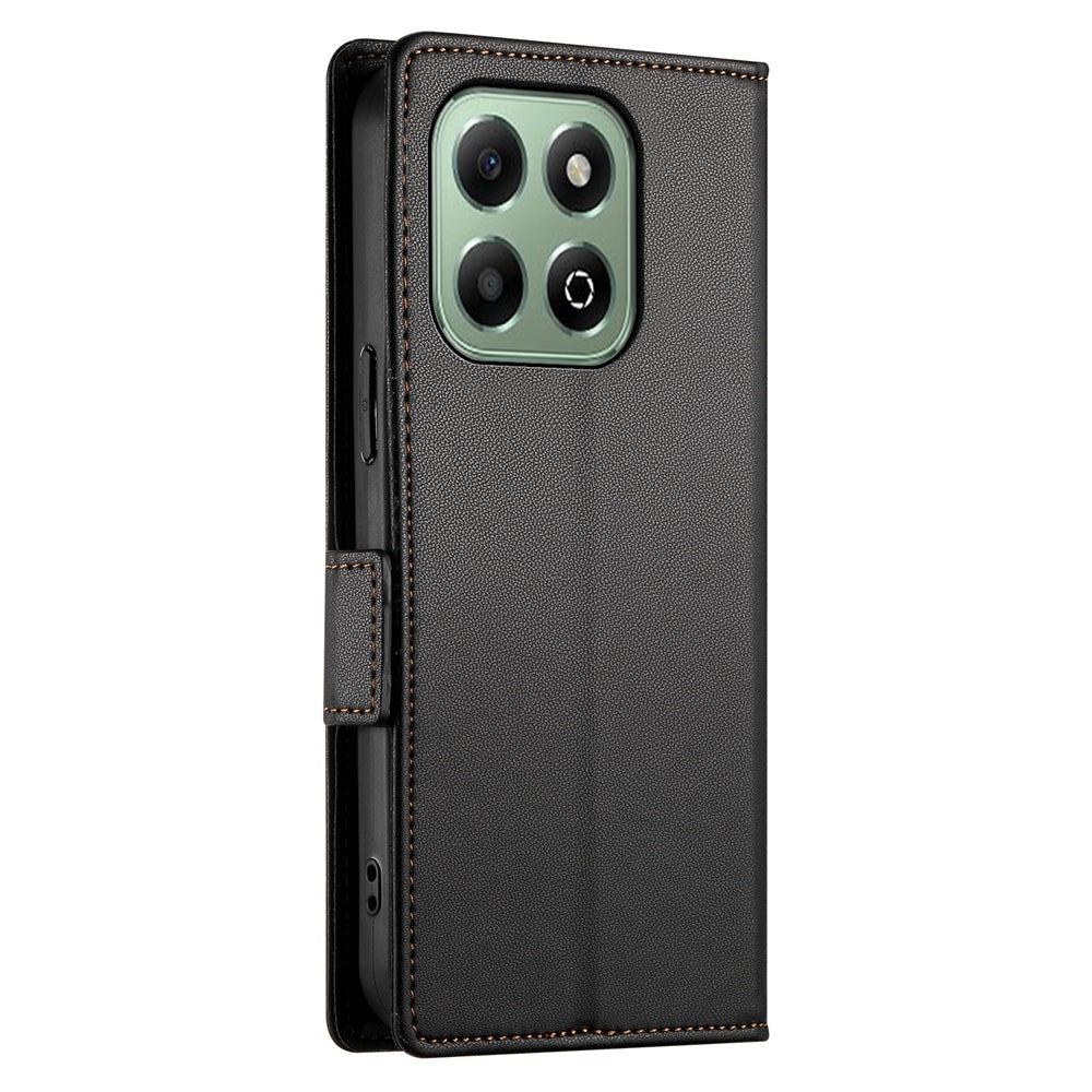 Honor X6b Wallet Case - Luxury Magnetic PU Leather Flip Cover with Card Slots, Stand & Shockproof Protection