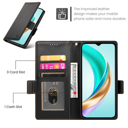 Honor X6b Wallet Case - Luxury Magnetic PU Leather Flip Cover with Card Slots, Stand & Shockproof Protection