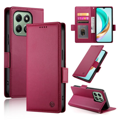 Honor X6b Wallet Case - Luxury Magnetic PU Leather Flip Cover with Card Slots, Stand & Shockproof Protection