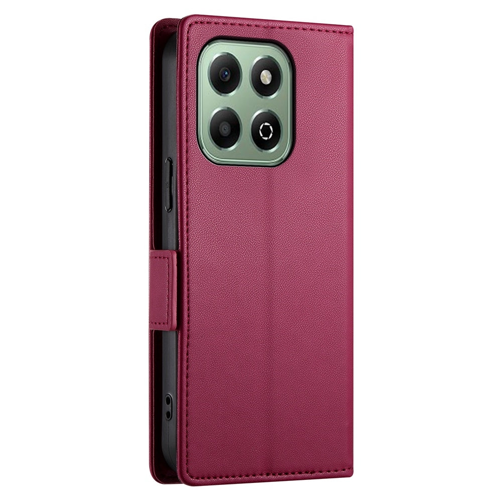 Honor X6b Wallet Case - Luxury Magnetic PU Leather Flip Cover with Card Slots, Stand & Shockproof Protection