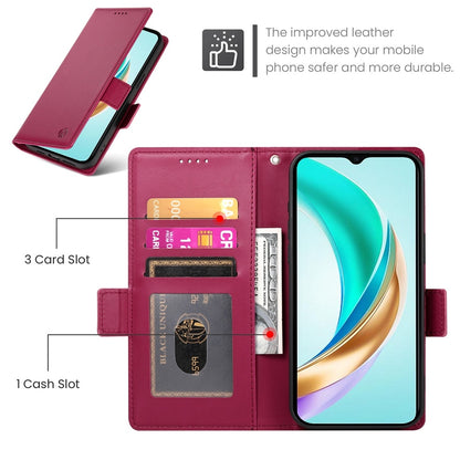 Honor X6b Wallet Case - Luxury Magnetic PU Leather Flip Cover with Card Slots, Stand & Shockproof Protection