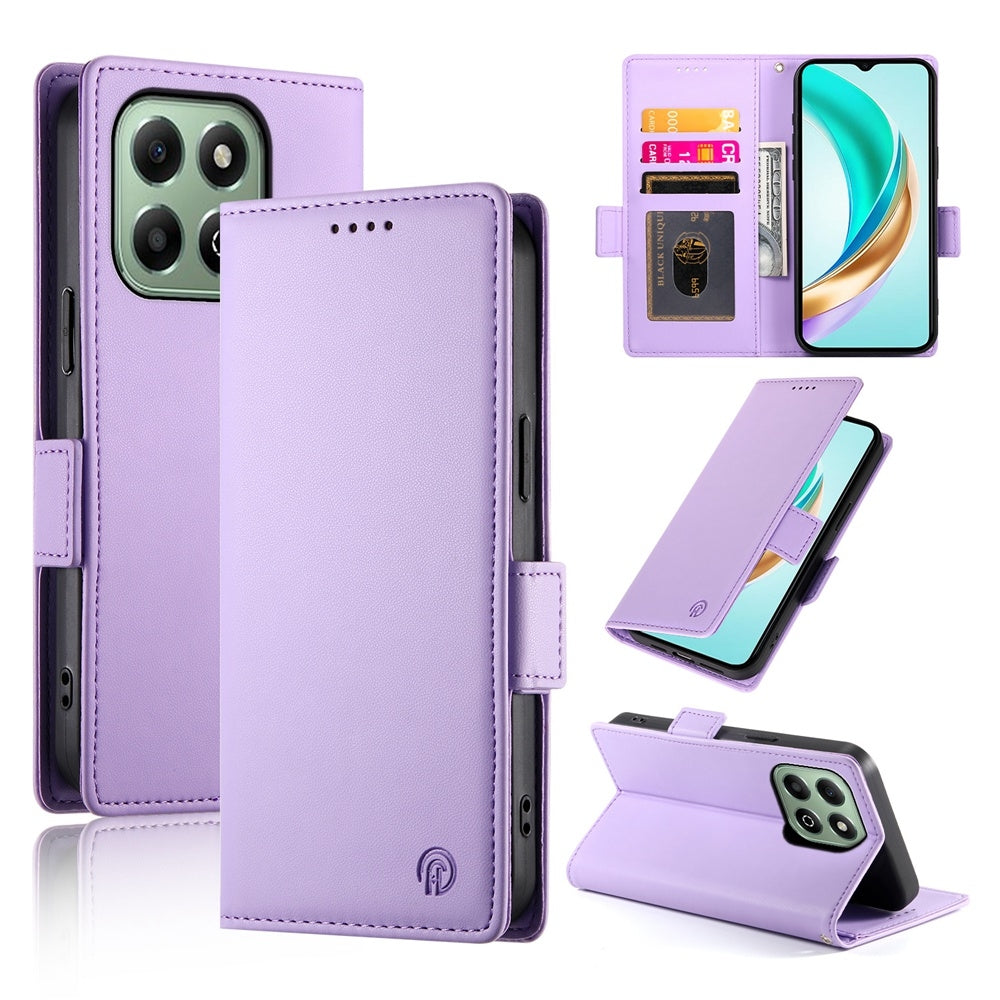 Honor X6b Wallet Case - Luxury Magnetic PU Leather Flip Cover with Card Slots, Stand & Shockproof Protection