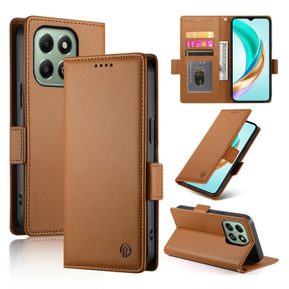 Honor X6b Wallet Case - Luxury Magnetic PU Leather Flip Cover with Card Slots, Stand & Shockproof Protection