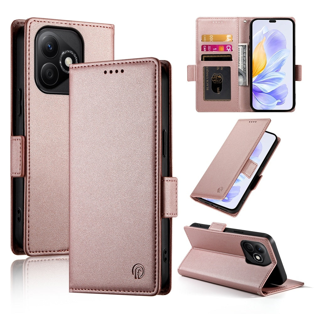 Honor X60i Wallet Case - Luxury Magnetic PU Leather Flip Cover with Card Slots, Stand & Shockproof Protection