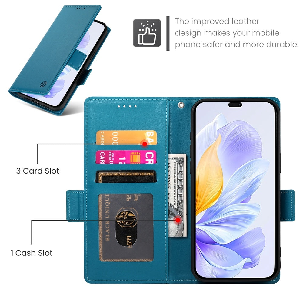 Honor X60i Wallet Case - Luxury Magnetic PU Leather Flip Cover with Card Slots, Stand & Shockproof Protection