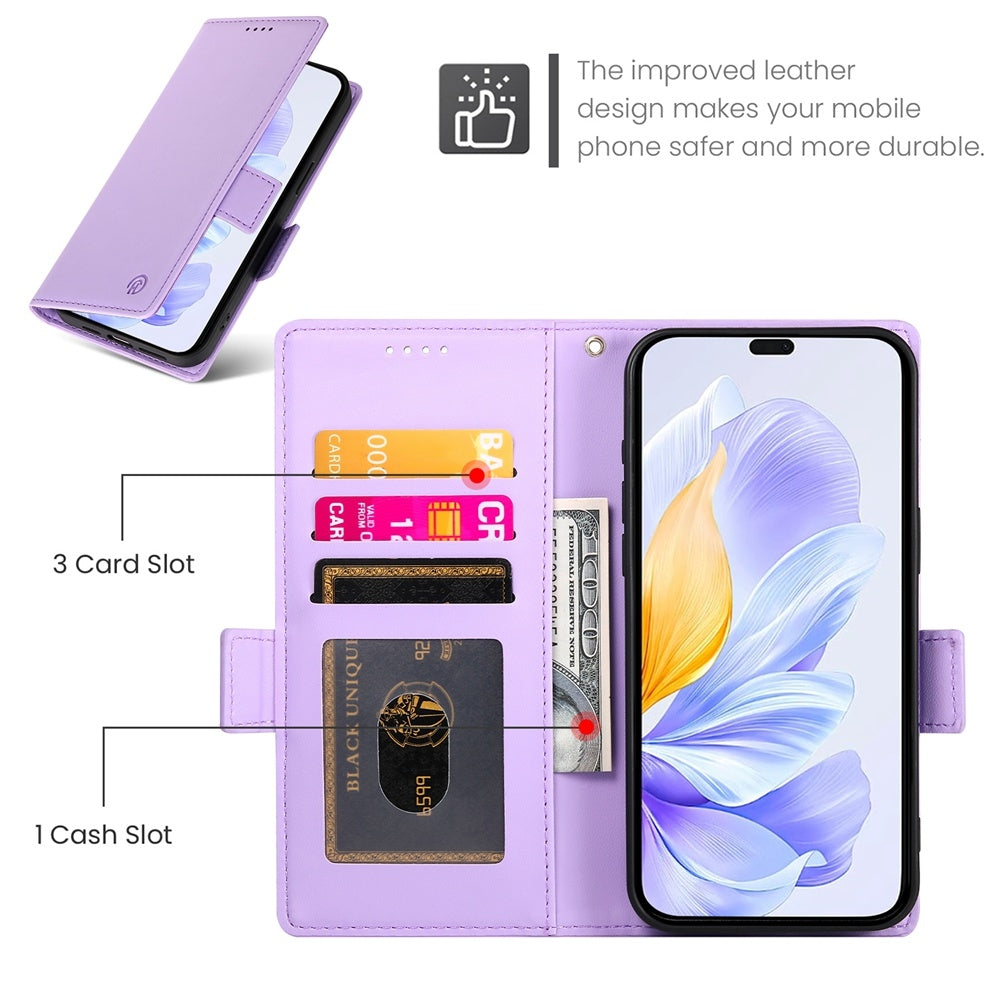 Honor X60i Wallet Case - Luxury Magnetic PU Leather Flip Cover with Card Slots, Stand & Shockproof Protection