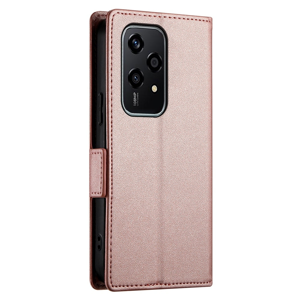 Honor 200 Lite Wallet Case - Luxury Magnetic PU Leather Flip Cover with Card Slots, Stand & Shockproof Protection