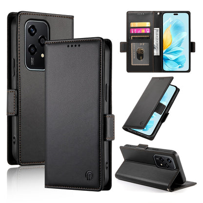 Honor 200 Lite Wallet Case - Luxury Magnetic PU Leather Flip Cover with Card Slots, Stand & Shockproof Protection