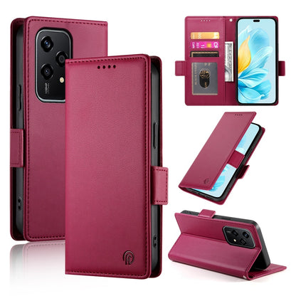 Honor 200 Lite Wallet Case - Luxury Magnetic PU Leather Flip Cover with Card Slots, Stand & Shockproof Protection