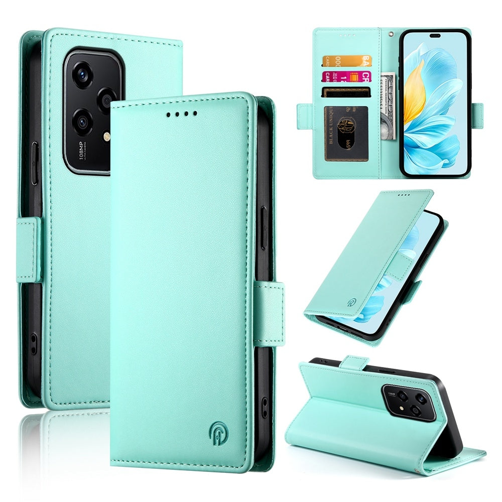 Honor 200 Lite Wallet Case - Luxury Magnetic PU Leather Flip Cover with Card Slots, Stand & Shockproof Protection