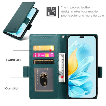 Honor 200 Lite Wallet Case - Luxury Magnetic PU Leather Flip Cover with Card Slots, Stand & Shockproof Protection
