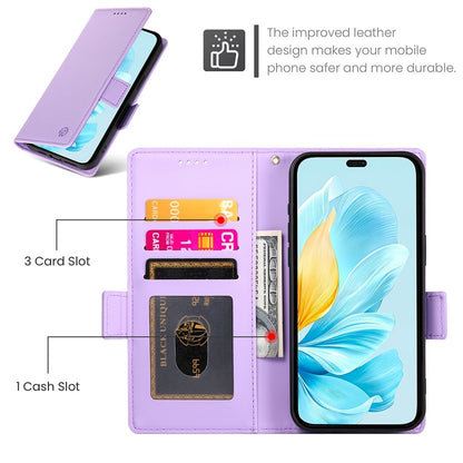 Honor 200 Lite Wallet Case - Luxury Magnetic PU Leather Flip Cover with Card Slots, Stand & Shockproof Protection
