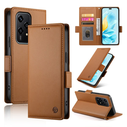 Honor 200 Lite Wallet Case - Luxury Magnetic PU Leather Flip Cover with Card Slots, Stand & Shockproof Protection