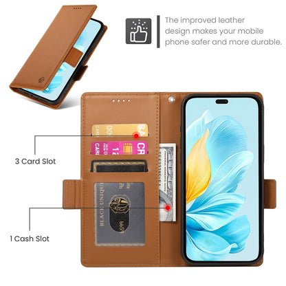 Honor 200 Lite Wallet Case - Luxury Magnetic PU Leather Flip Cover with Card Slots, Stand & Shockproof Protection