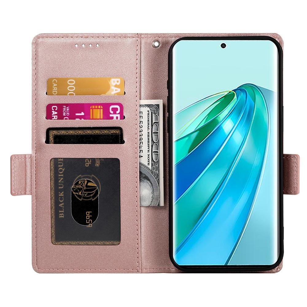 Honor X9c Global Wallet Case - Luxury Magnetic PU Leather Flip Cover with Card Slots, Stand & Shockproof Protection