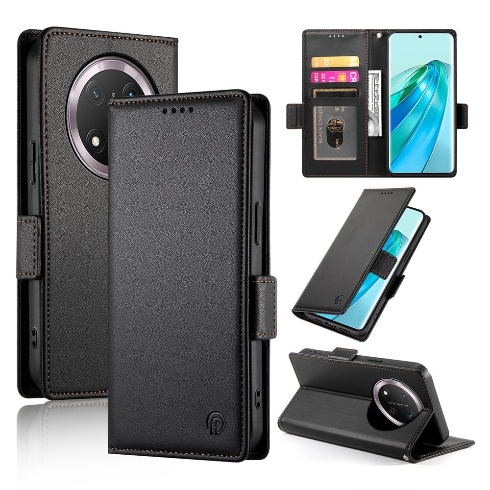 Honor X9c Global Wallet Case - Luxury Magnetic PU Leather Flip Cover with Card Slots, Stand & Shockproof Protection