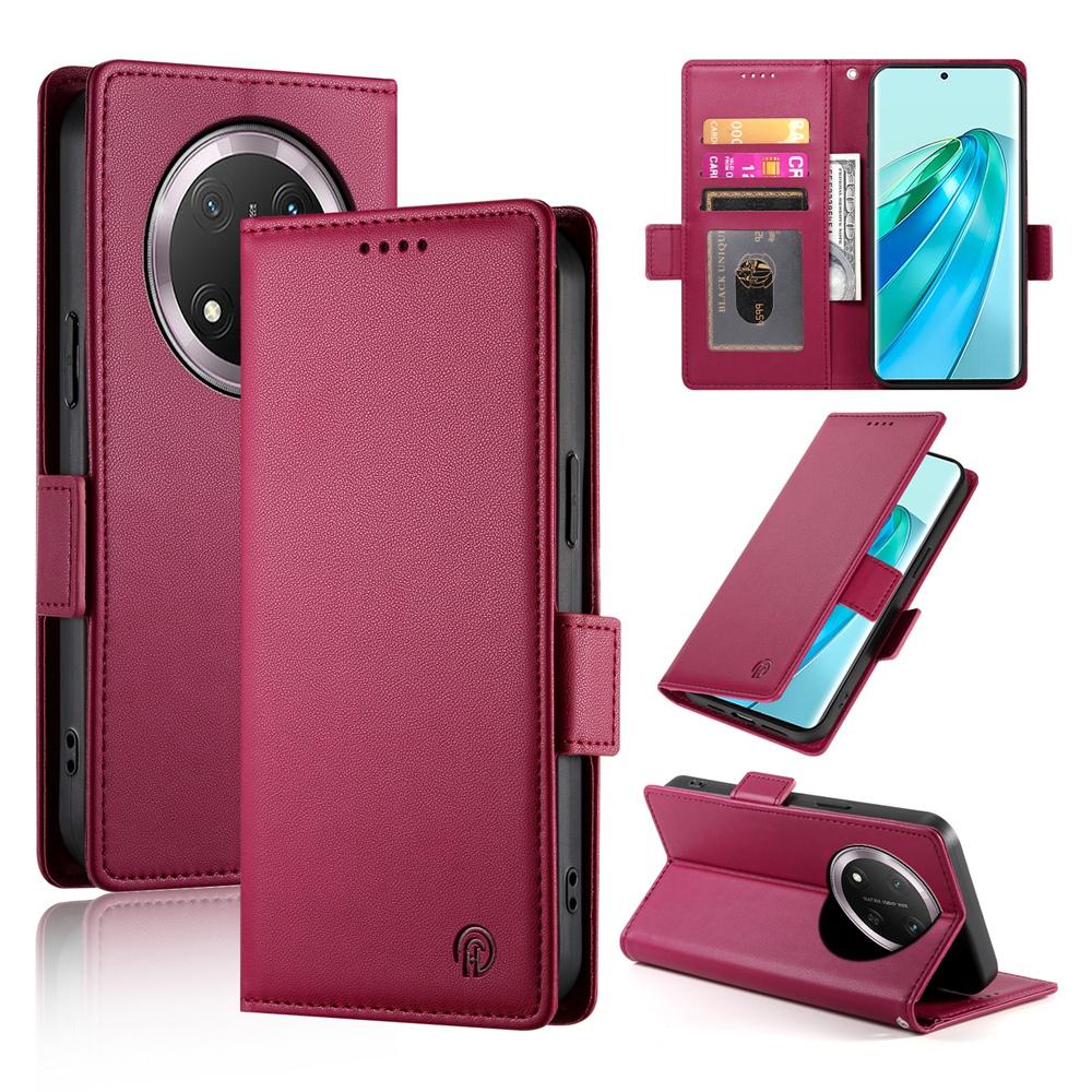 Honor X9c Global Wallet Case - Luxury Magnetic PU Leather Flip Cover with Card Slots, Stand & Shockproof Protection