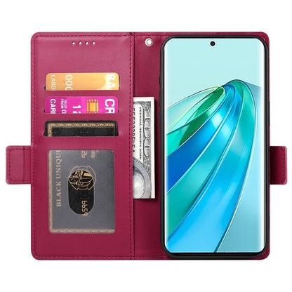 Honor X9c Global Wallet Case - Luxury Magnetic PU Leather Flip Cover with Card Slots, Stand & Shockproof Protection