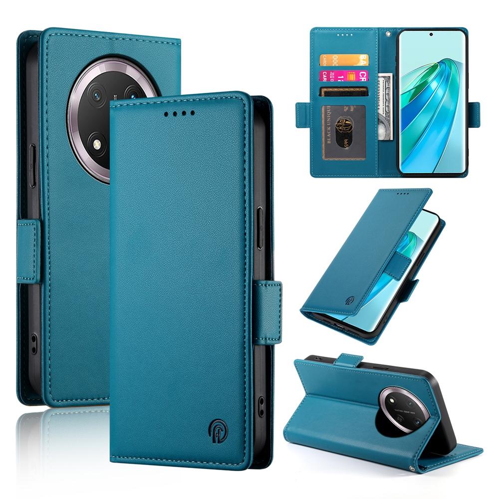 Magic 7 Lite Wallet Case - Luxury Magnetic PU Leather Flip Cover with Card Slots, Stand & Shockproof Protection