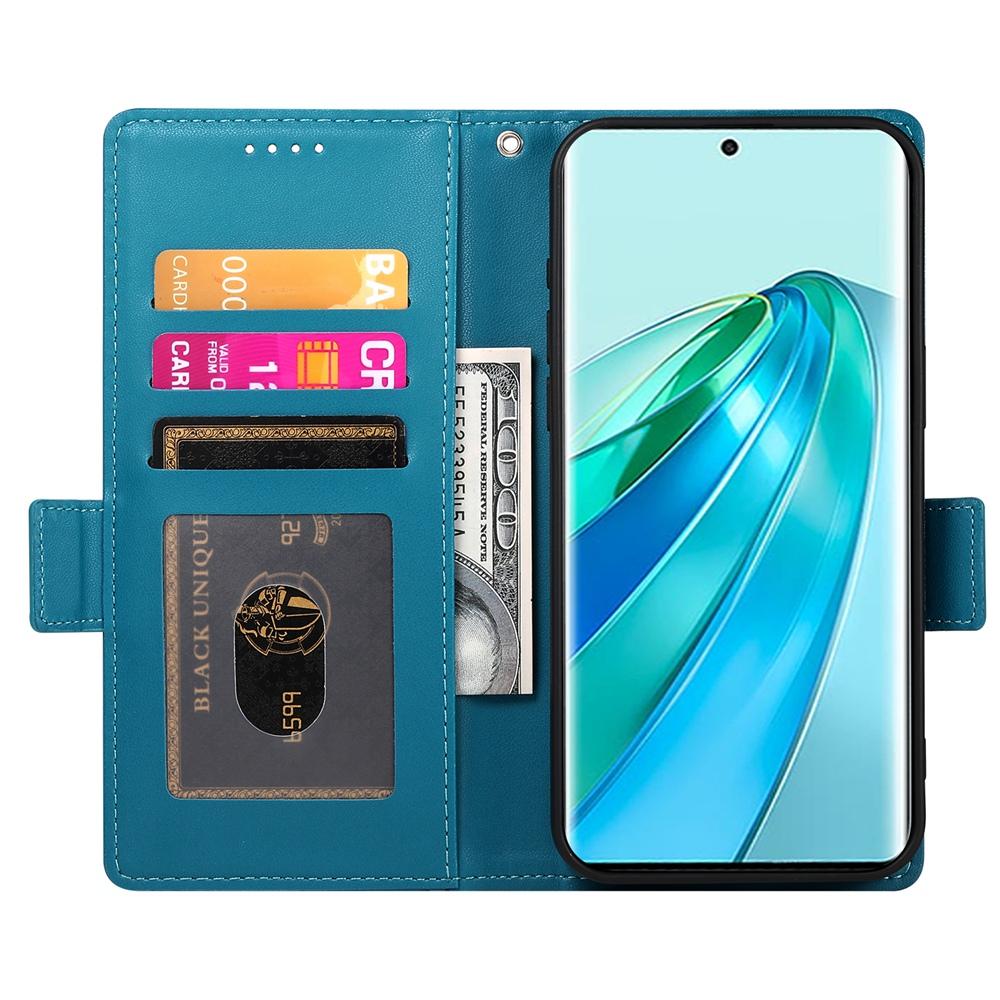 Honor X9c Global Wallet Case - Luxury Magnetic PU Leather Flip Cover with Card Slots, Stand & Shockproof Protection