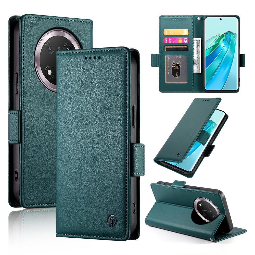 Honor X9c Global Wallet Case - Luxury Magnetic PU Leather Flip Cover with Card Slots, Stand & Shockproof Protection