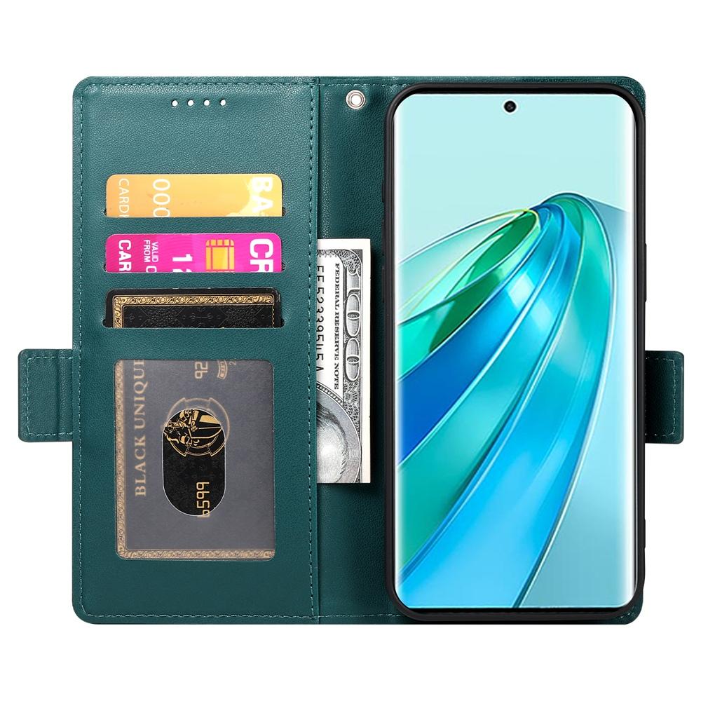 Magic 7 Lite Wallet Case - Luxury Magnetic PU Leather Flip Cover with Card Slots, Stand & Shockproof Protection