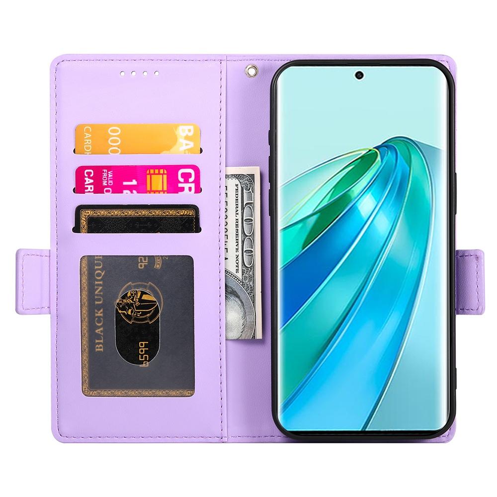 Magic 7 Lite Wallet Case - Luxury Magnetic PU Leather Flip Cover with Card Slots, Stand & Shockproof Protection