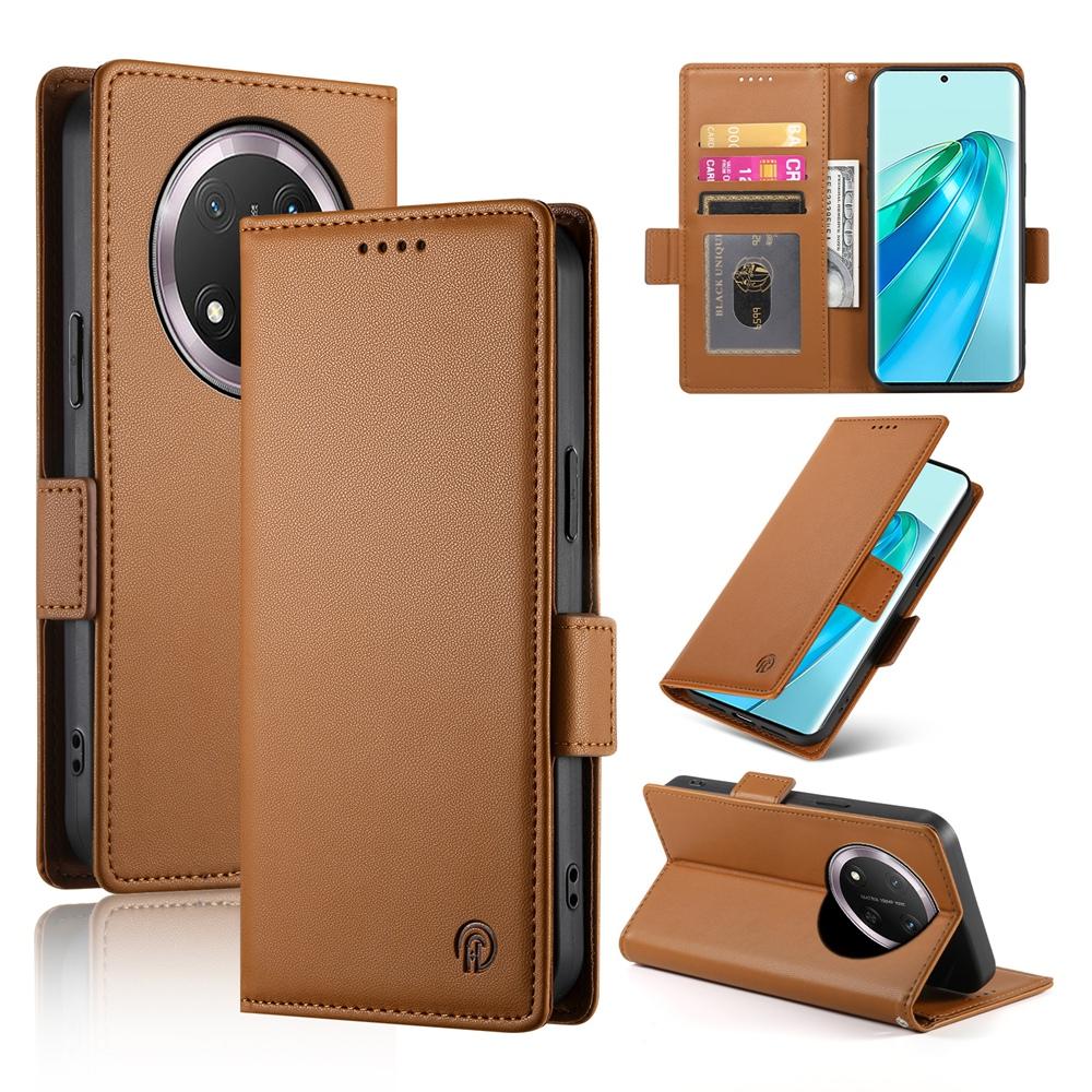 Magic 7 Lite Wallet Case - Luxury Magnetic PU Leather Flip Cover with Card Slots, Stand & Shockproof Protection