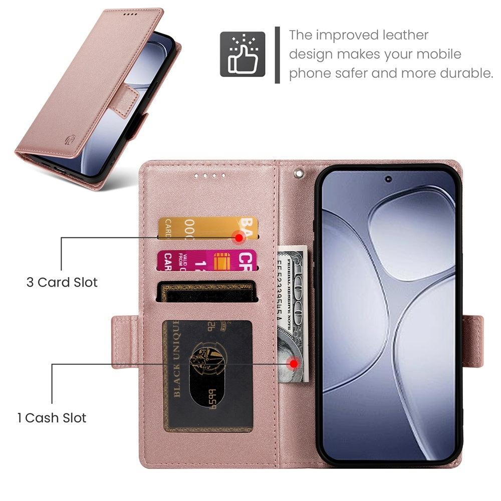 Redmi K70 Ultra Wallet Case - Luxury Magnetic PU Leather Flip Cover with Card Slots, Stand & Shockproof Protection