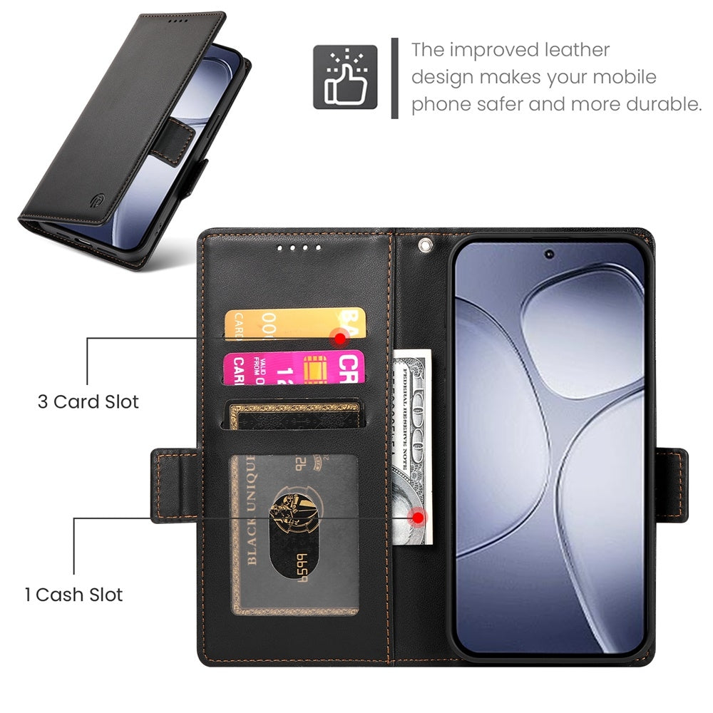 Redmi K70 Ultra Wallet Case - Luxury Magnetic PU Leather Flip Cover with Card Slots, Stand & Shockproof Protection