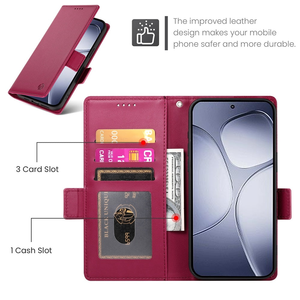 Redmi K70 Ultra Wallet Case - Luxury Magnetic PU Leather Flip Cover with Card Slots, Stand & Shockproof Protection