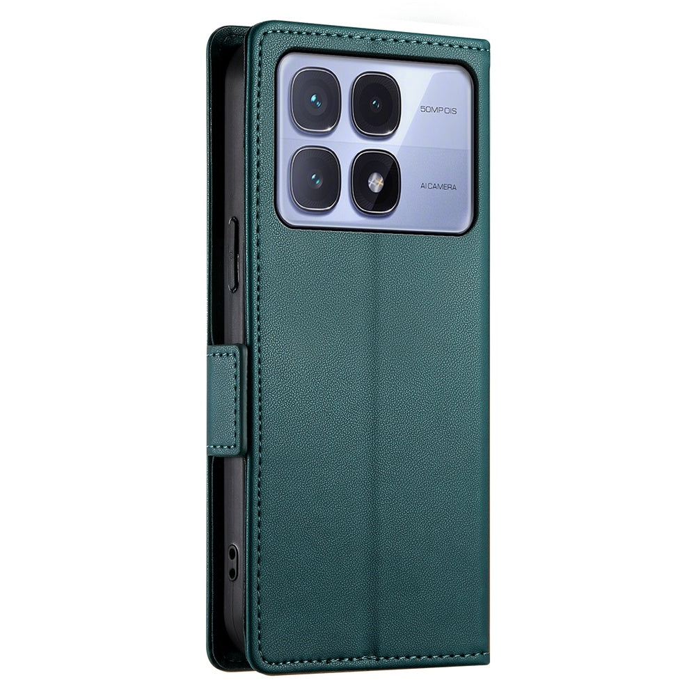 Redmi K70 Ultra Wallet Case - Luxury Magnetic PU Leather Flip Cover with Card Slots, Stand & Shockproof Protection