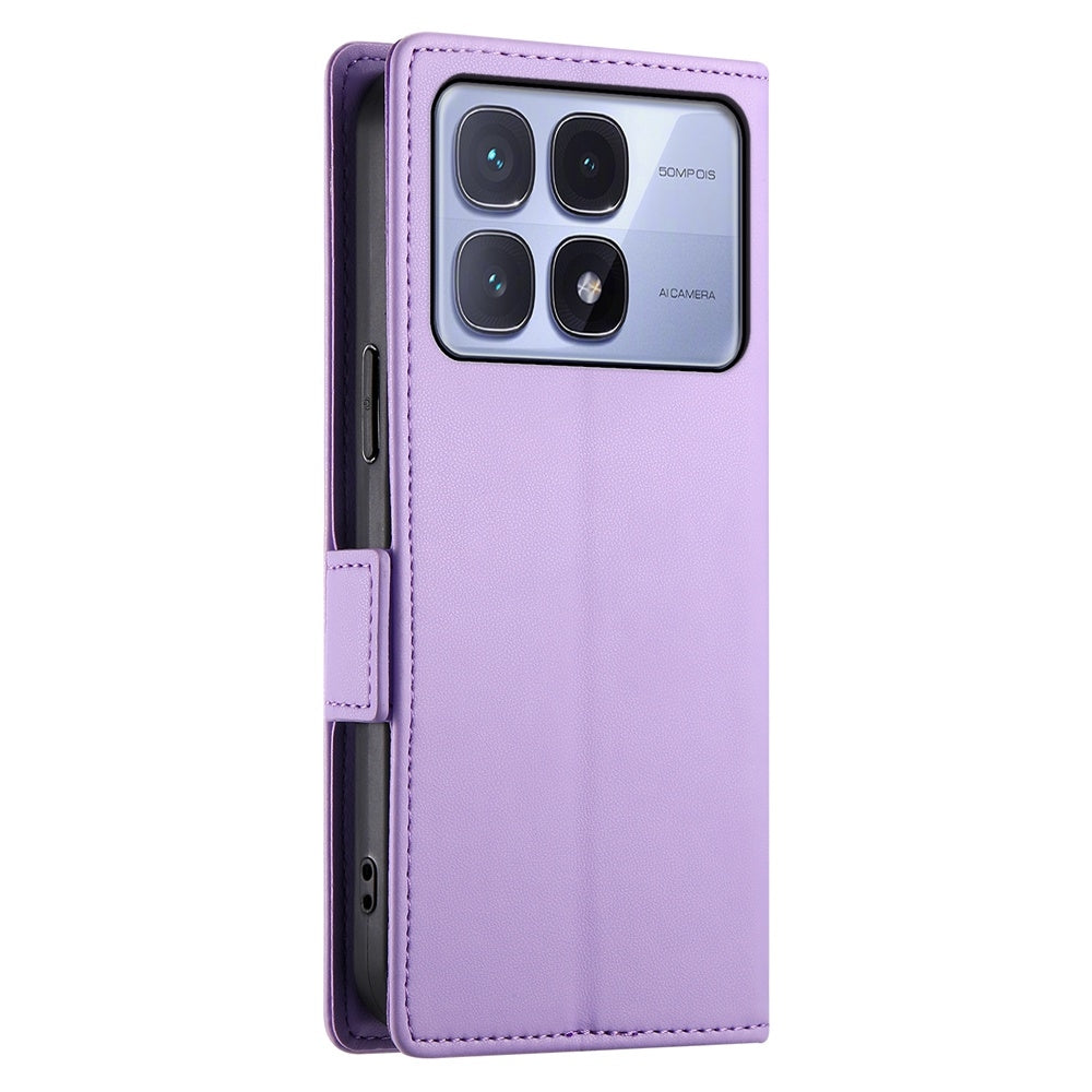 Redmi K70 Ultra Wallet Case - Luxury Magnetic PU Leather Flip Cover with Card Slots, Stand & Shockproof Protection