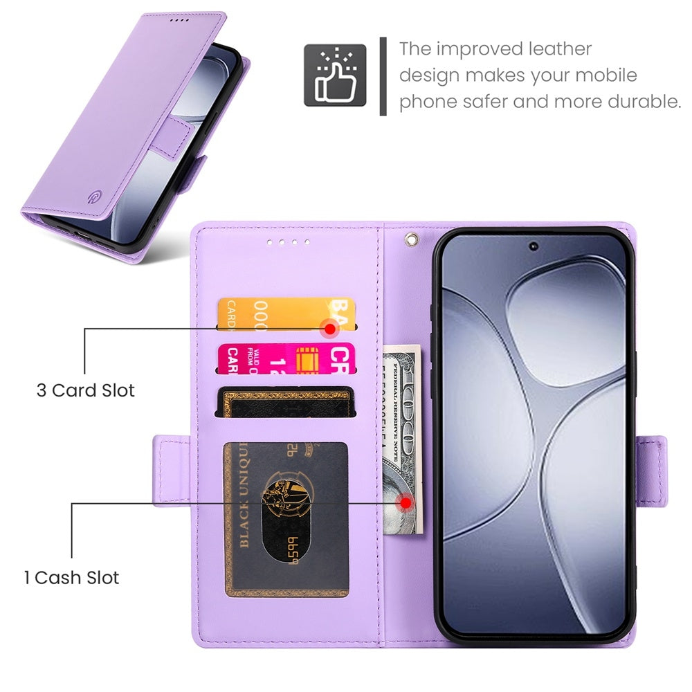 Redmi K70 Ultra Wallet Case - Luxury Magnetic PU Leather Flip Cover with Card Slots, Stand & Shockproof Protection