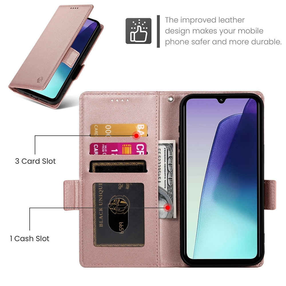 Redmi 14C 4G Wallet Case - Luxury Magnetic PU Leather Flip Cover with Card Slots, Stand & Shockproof Protection