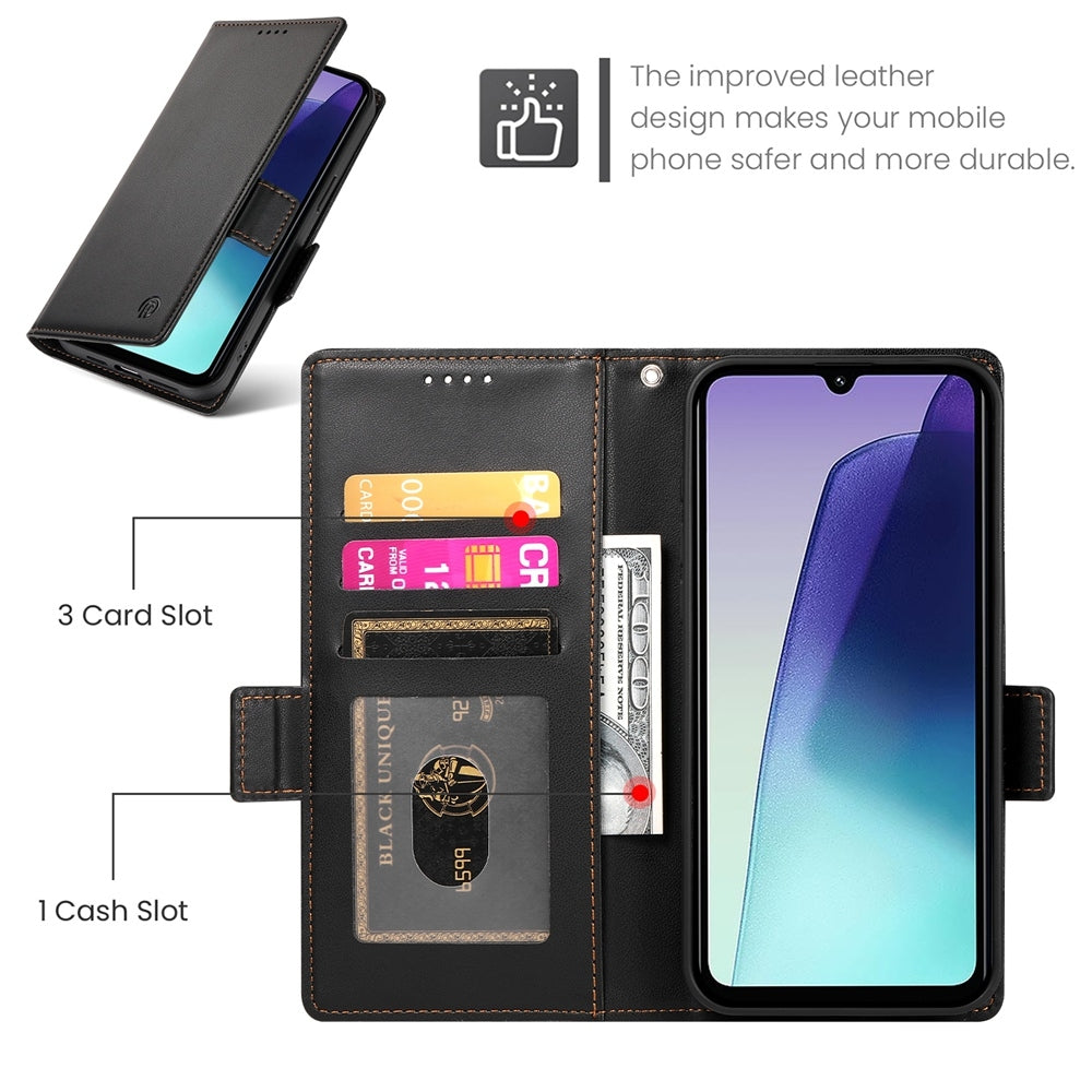 Redmi 14C 4G Wallet Case - Luxury Magnetic PU Leather Flip Cover with Card Slots, Stand & Shockproof Protection