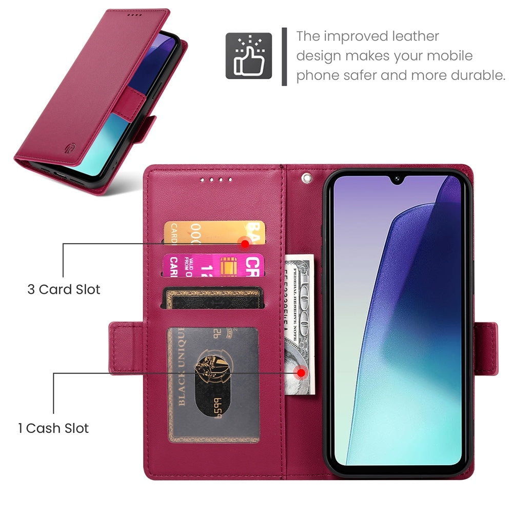 Redmi 14C 4G Wallet Case - Luxury Magnetic PU Leather Flip Cover with Card Slots, Stand & Shockproof Protection