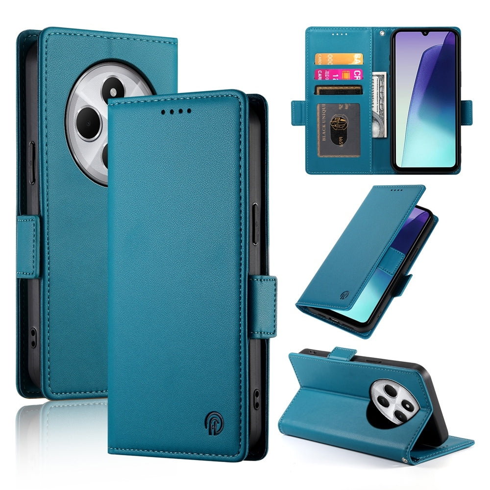 Redmi 14C 4G Wallet Case - Luxury Magnetic PU Leather Flip Cover with Card Slots, Stand & Shockproof Protection
