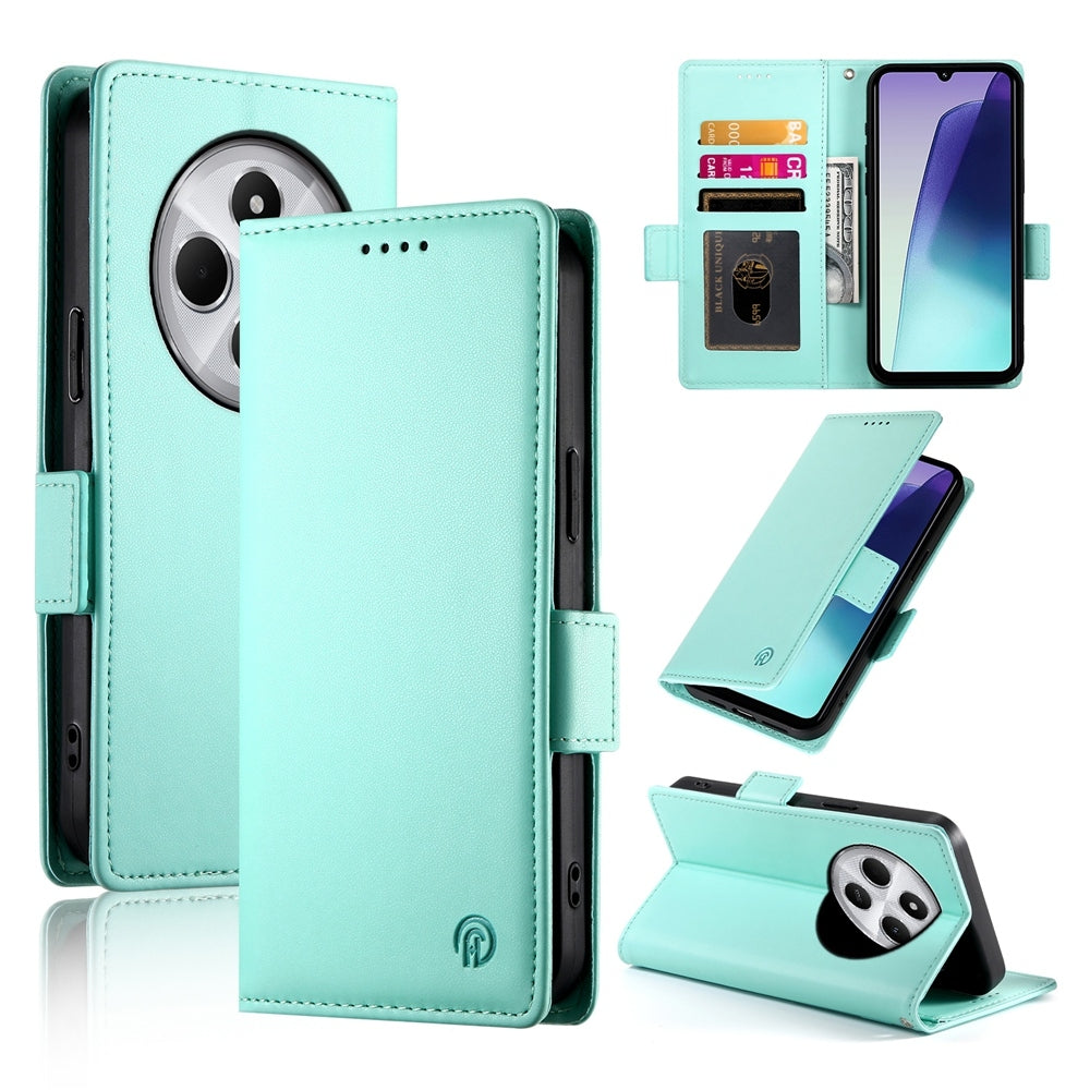 Redmi 14C 4G Wallet Case - Luxury Magnetic PU Leather Flip Cover with Card Slots, Stand & Shockproof Protection