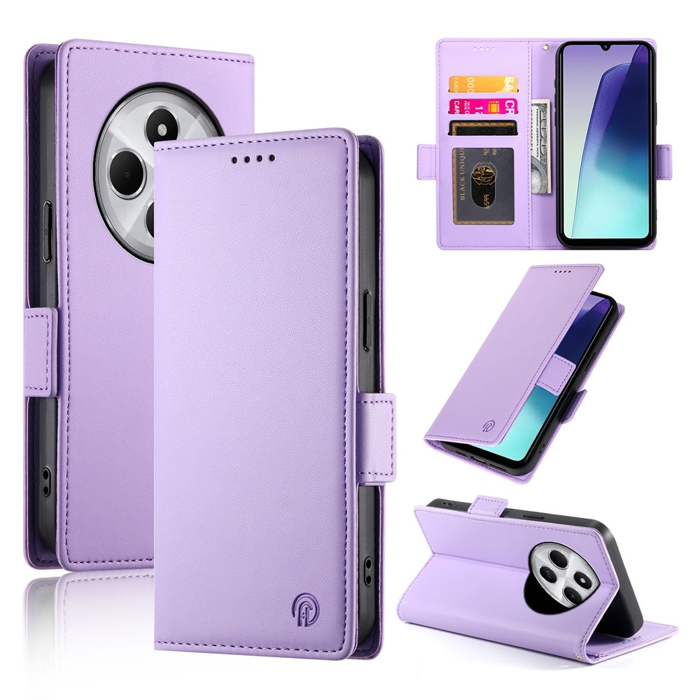 Redmi 14C 4G Wallet Case - Luxury Magnetic PU Leather Flip Cover with Card Slots, Stand & Shockproof Protection