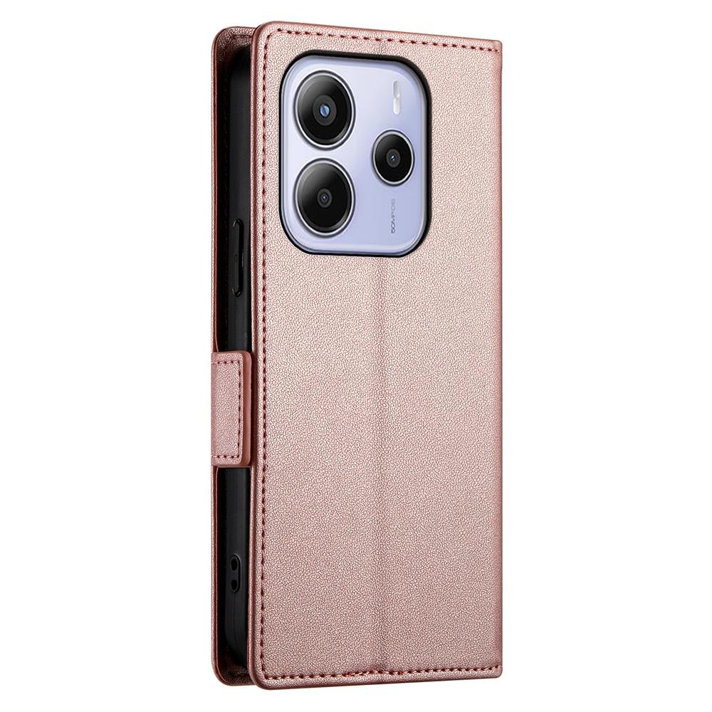 Redmi Note 14 4G Wallet Case - Luxury Magnetic PU Leather Flip Cover with Card Slots, Stand & Shockproof Protection